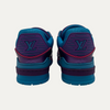 Louis Vuitton Purple Teal Metallic Trainer Sneaker