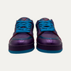 Louis Vuitton Purple Teal Metallic Trainer Sneaker