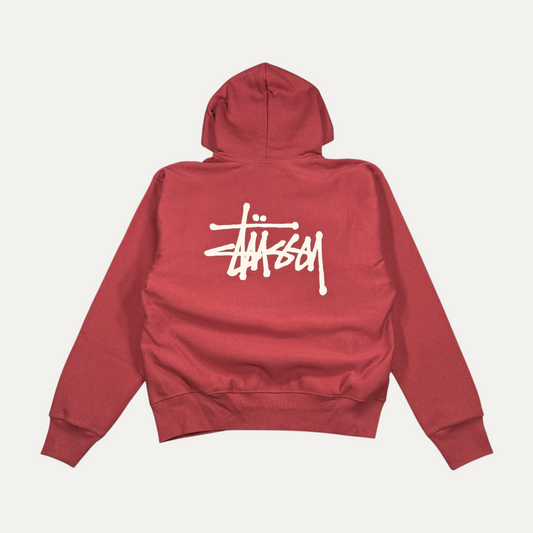 Stussy Classic Logo Zip Up Hoodie