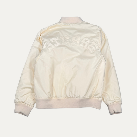 Vintage Stussy Embroidered Spell Out Zip Up Jacket