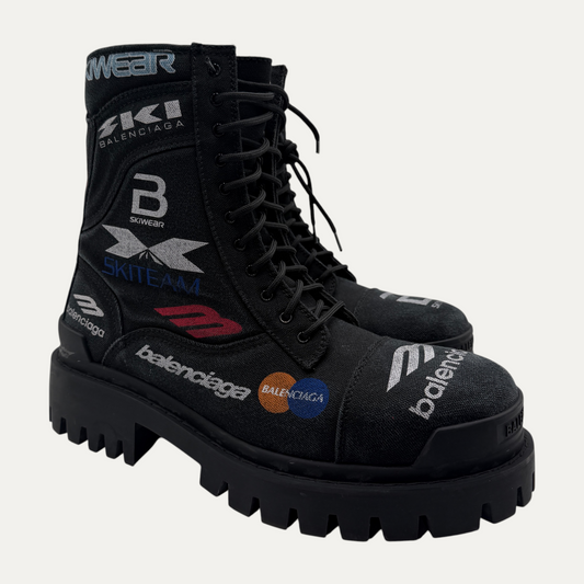 Balenciaga Multi Logo Strike Boot