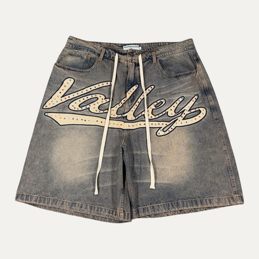 Vale Spell Out Baggy Shorts