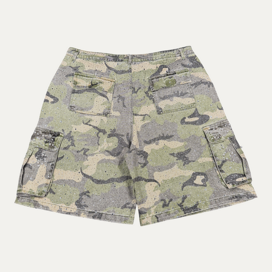 Raspberry Camo Pearlized Shorts