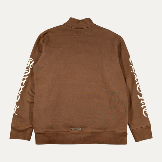 Chrome Hearts Brown EmBroidered Quarter Zip