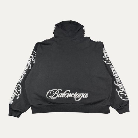 Balenciaga Cursive Gothic Hoodie