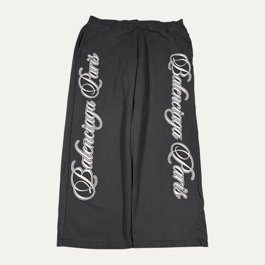 Balenciaga Cursive Gothic Sweatpants