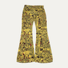 Miss Sixty Yellow Flared Logo Pants