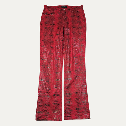 Vintage Guess Snakeskin Flared Women's Jeans