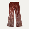 Vintage Women's Gap Leather Flared Zipper Jeans