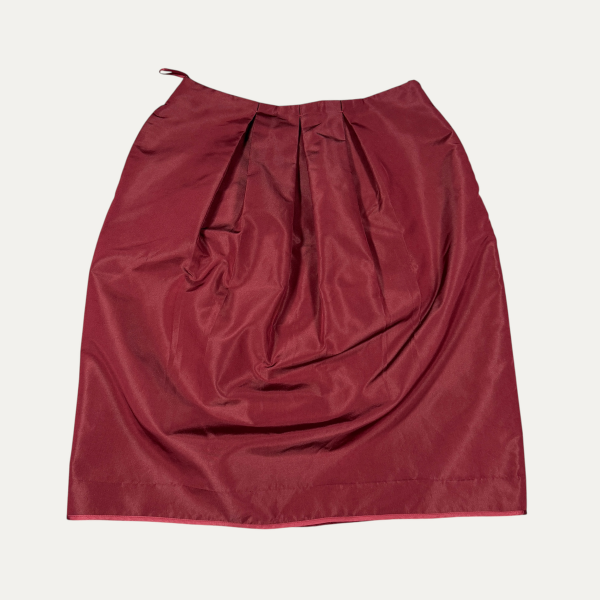 Vintage Red pleated Prada Skirt