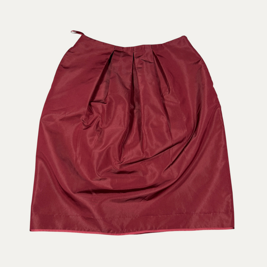 Vintage Red pleated Prada Skirt