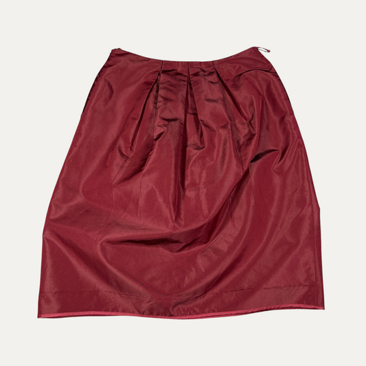 Vintage Red pleated Prada Skirt