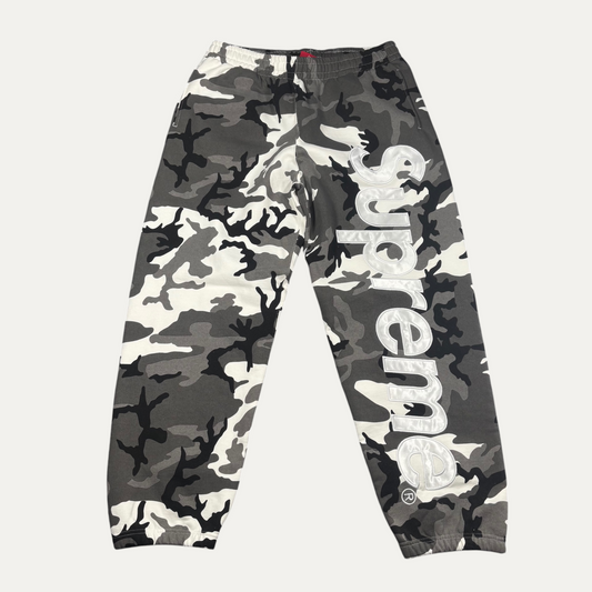 Supreme Snow Camo Satin Applique Sweatpants