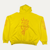 Balenciaga Yellow Metal Logo Hoodie
