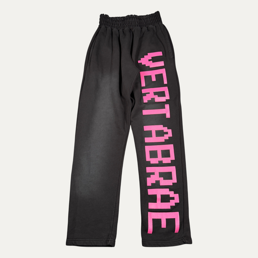 Vertabrae Black Faded Sweatpants
