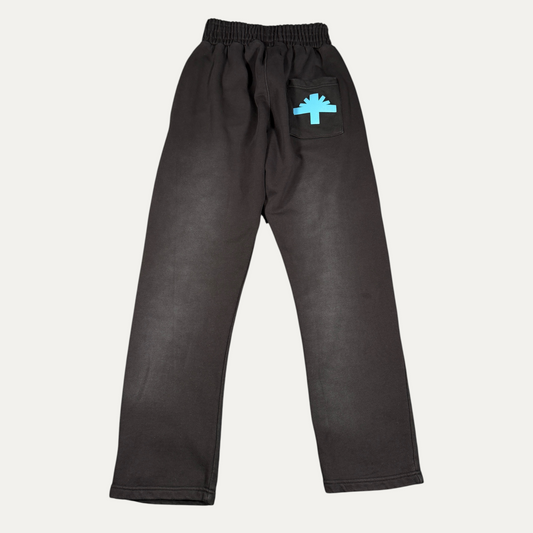Vertabrae Black Faded Sweatpants