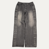 Vale Black Washed Rhinestone Jeans