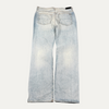 Amiri Light Wash Leg Spell Out Jeans