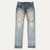 Amiri Light wash Bandana Jeans