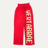 Vertabrae Red Faded Sweatpants
