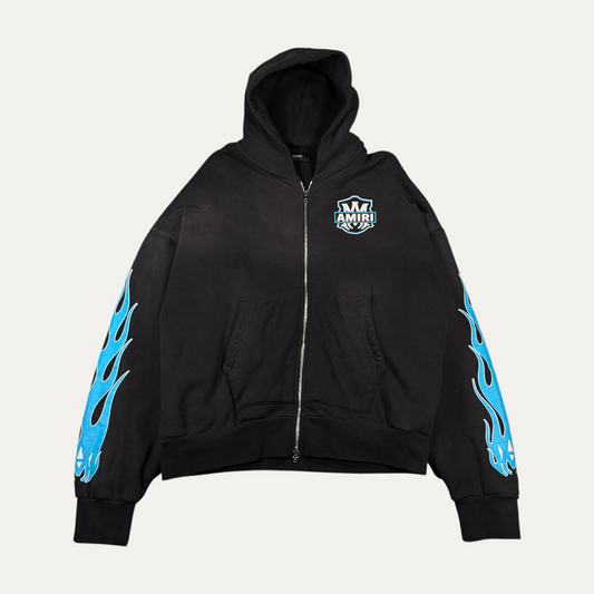 Amiri Harley Davidson Black Zip Up