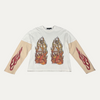 Who Decides War Flame Glass Double Jersey Long-Sleeve T-Shirt