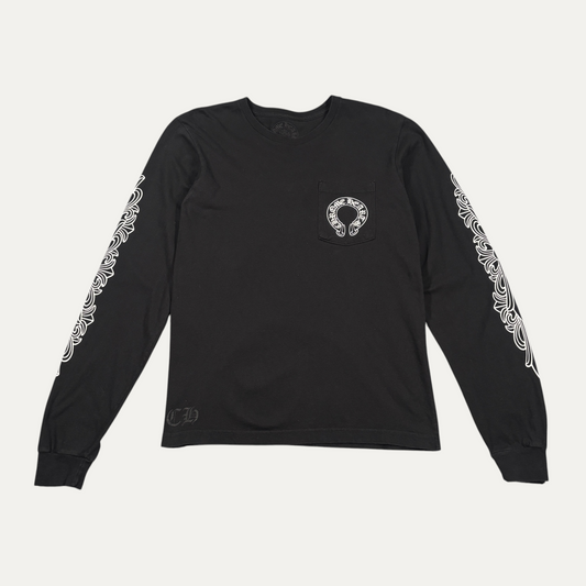 Chrome Hearts Horse Shoe Long-Sleeve T-Shirt