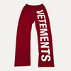 Vetements Spell Out Logo Sweatpants