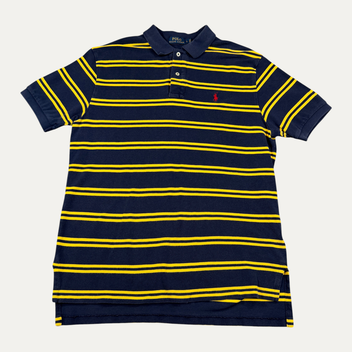 Vintage Yellow / Blue Polo T-Shirt