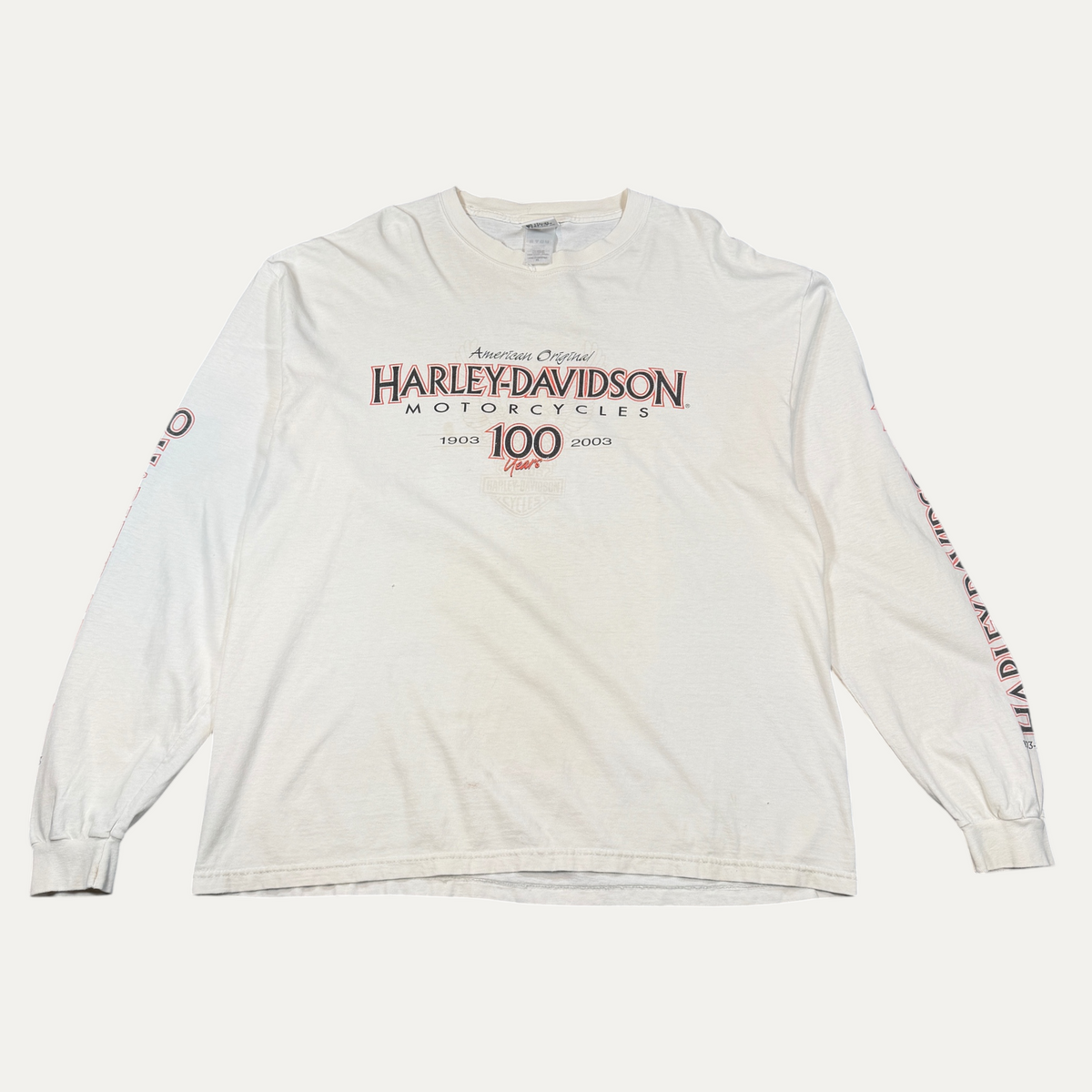 Vintage Harley Davidson White Long Sleeve