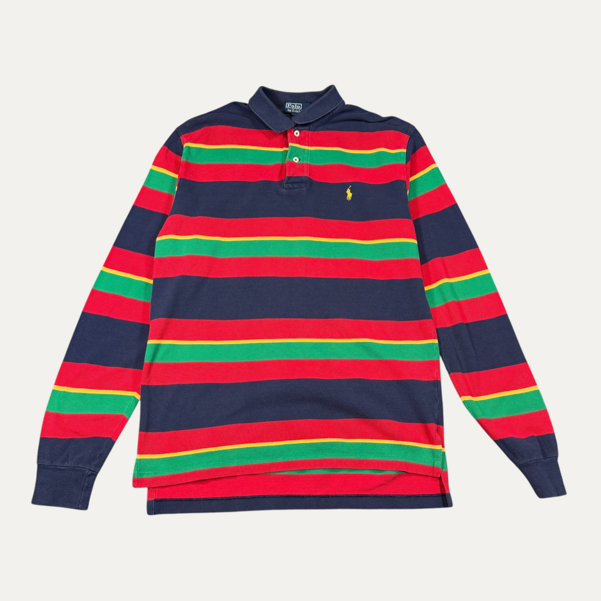 Vintage Red Polo Long Sleeve