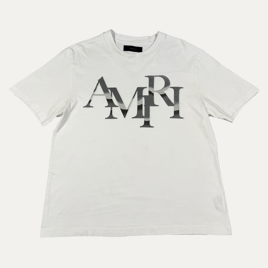 Amiri Black / Grey Logo T-Shirt