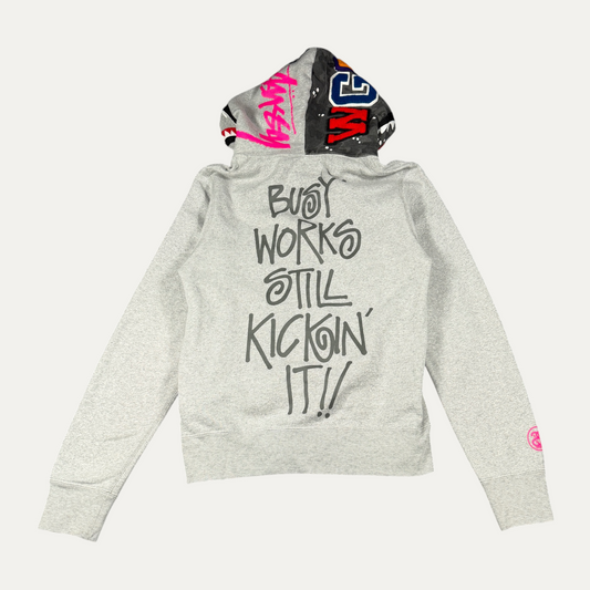 Bape Grey Full Zip Camo Hoodie