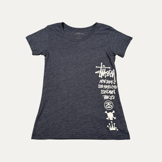 Womens Stussy City Logo T-Shirt