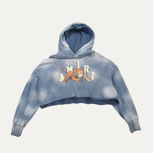Womens Amiri Cropped Tiger Hoodie