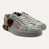 Dolce & Gabbana Studded White Sneakers