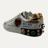 Dolce & Gabbana Studded White Sneakers