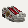 Dolce & Gabbana Studded White Sneakers