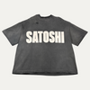Satoshi Nakamoto Black Faded T-Shirt
