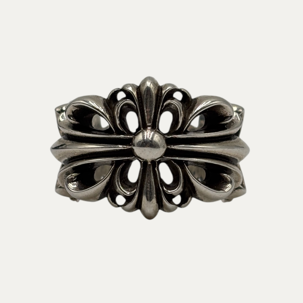 Chrome Hearts Double Floral Ring