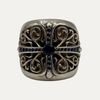 Chrome Hearts Oval Cross Sapphire Ring