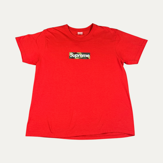 Supreme Red Camo Box Logo