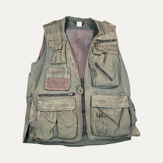 Vintage Army Green Fishing Vest