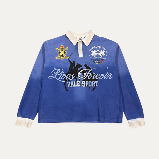 Vale Embroidered Longsleeve Polo Shirt