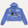Vale Hoodie Zip Up Rugby Embroidered Graphic Washed Blue