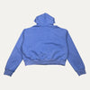 Vale Hoodie Zip Up Rugby Embroidered Graphic Washed Blue