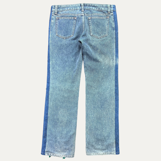 Junya Watanabe Distressed 2 Tone Denim Jean
