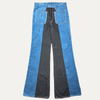 Kapital 2 Tone Corduroy Gypsy Flare Denim