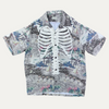Kapital Rayon Kamehameha Bone Aloha Shirt