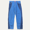 Kenzo Loose Patchwork Striped Denim Jean